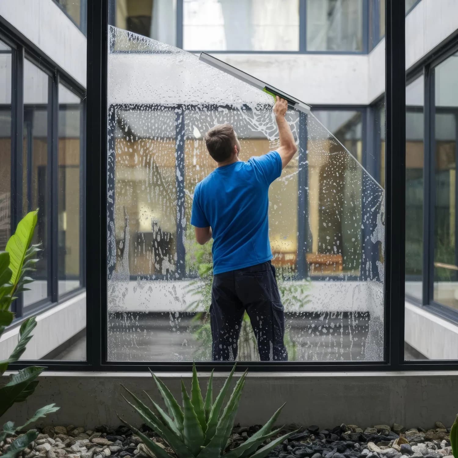 Professional Window Wiping